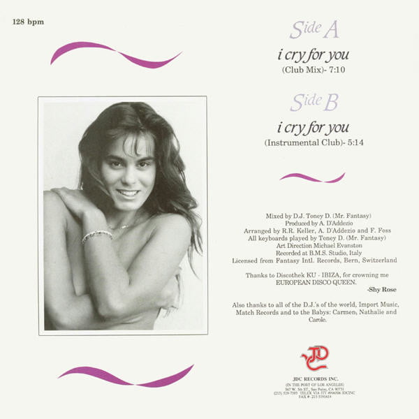 Shy Rose - I Cry For You - Image 2