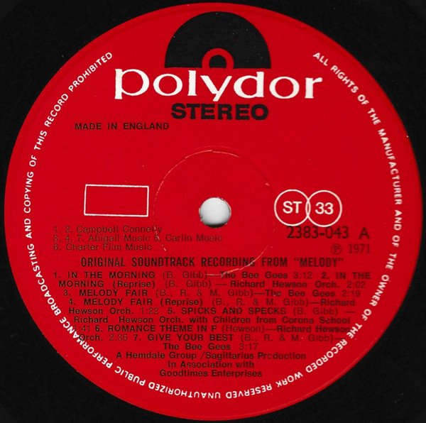 Various - Original Soundtrack Recording From Melody - Image 3