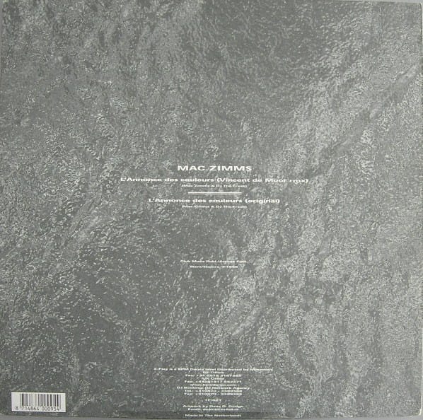 Mac Zimms - L'Annonce Des Couleurs (Vincent De Moor Remix) - Image 2