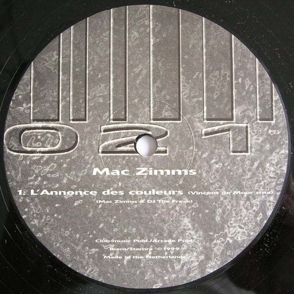 Mac Zimms - L'Annonce Des Couleurs (Vincent De Moor Remix) - Image 3